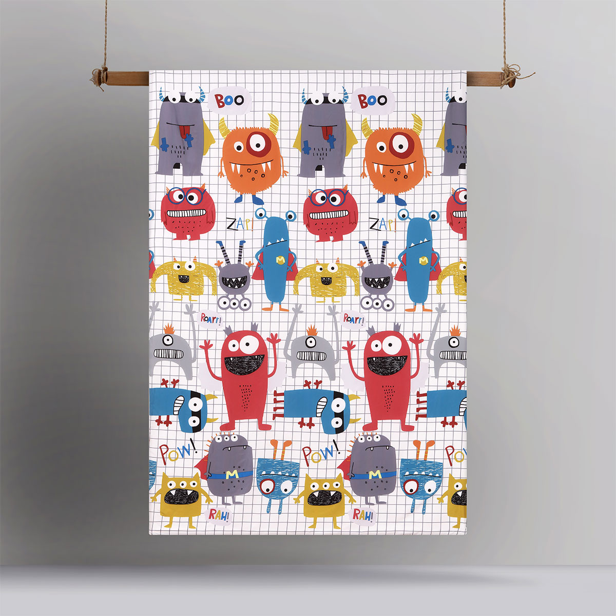 Happy Kids Monster Squad Glow in the Dark Quilt Cover Set Single — image 3