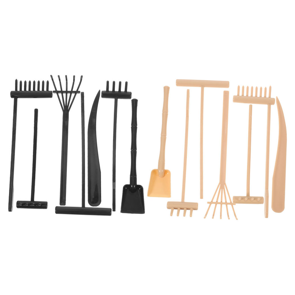 Worgeous 14pcs Mini Plastic Rakes Small Garden Rakes for Sand Table Crafts and Adornments Tools Set โ image 5