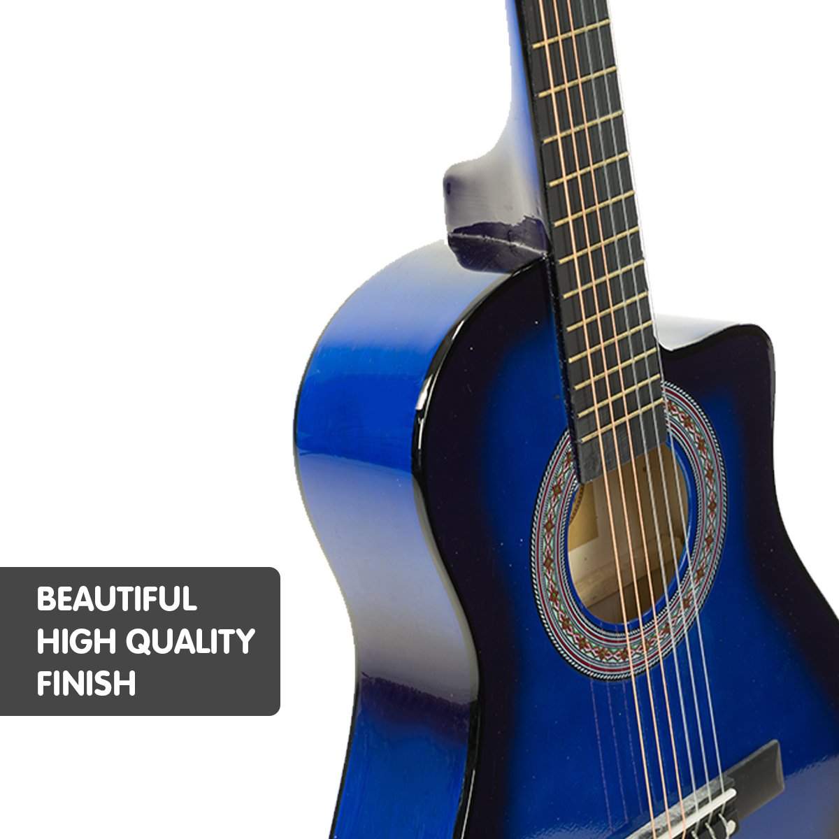 Karrera Childrens Acoustic Guitar Kids - Blue — image 3