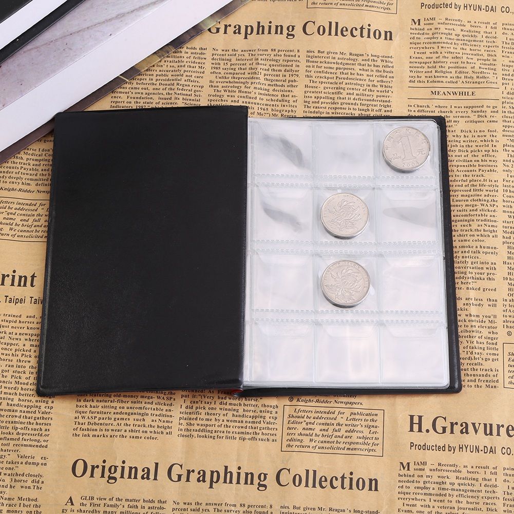 New 120 Pockets 10 Pages World Coin Storage Folder Album Money Collecting Holder Book Red โ image 5