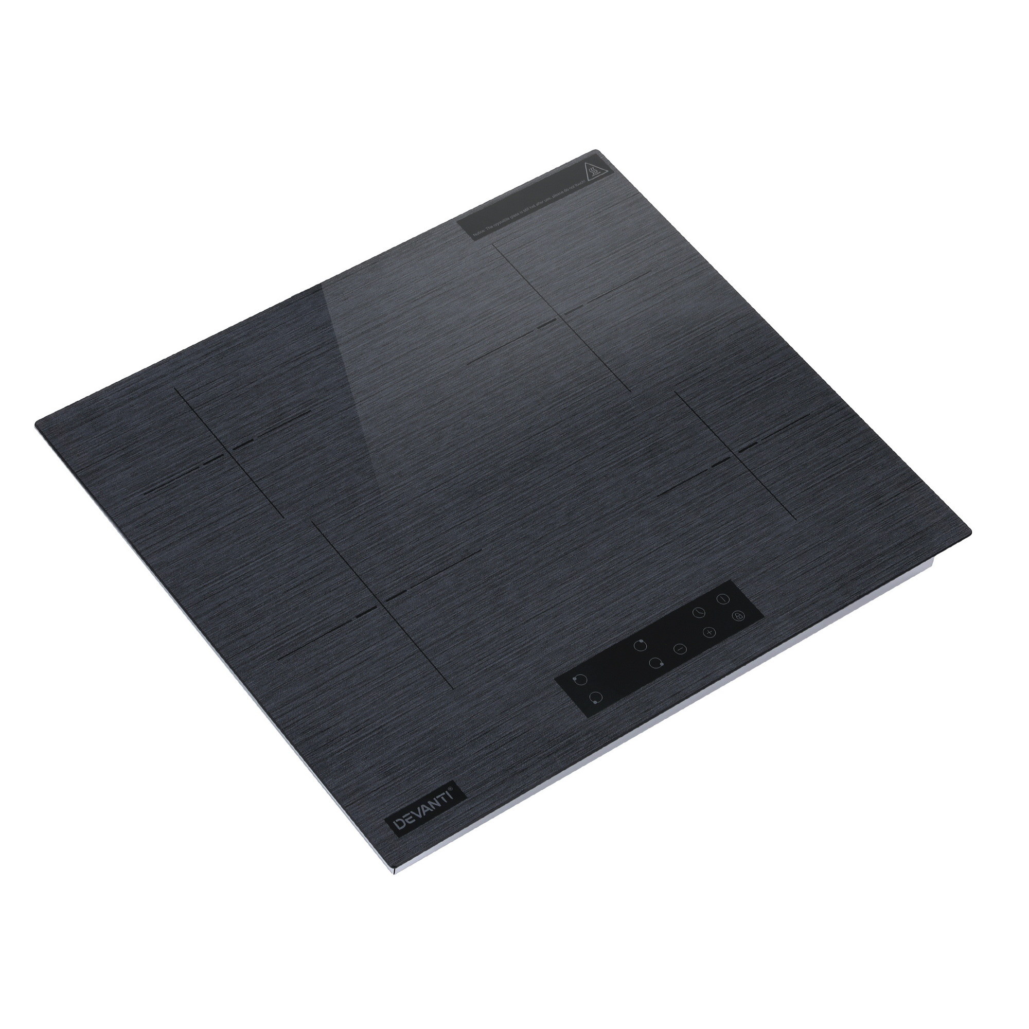Devanti Electric Ceramic Cooktop 60cm Touch Control Grey — image 2