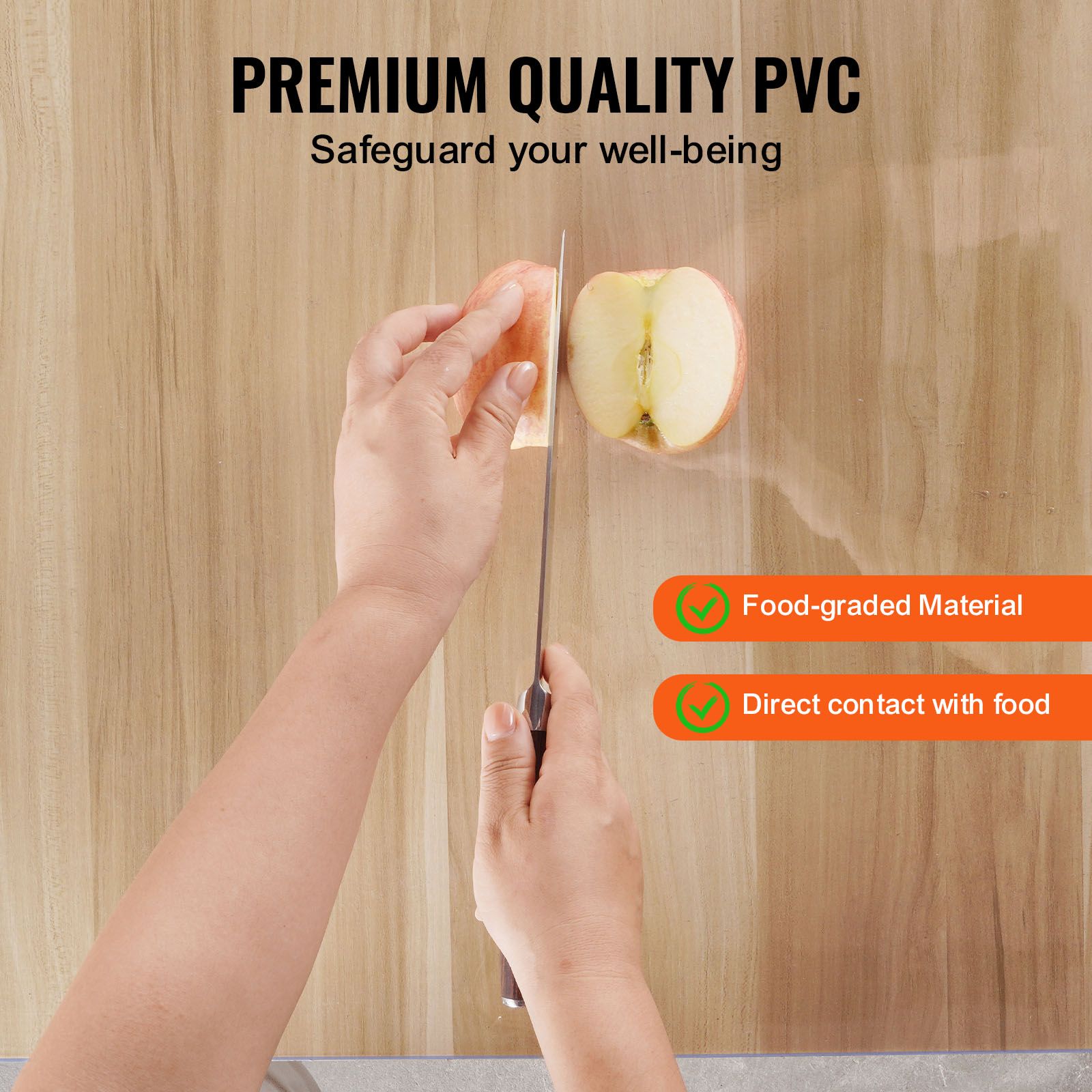 Plastic Table Cover, 42 x 72 Inch 2.0 mm Thick Clear Table Protector, Rectangle PVC Desk Mat, Waterproof & Easy Cleaning Desk Pad Tablecloth, for Office โ image 3
