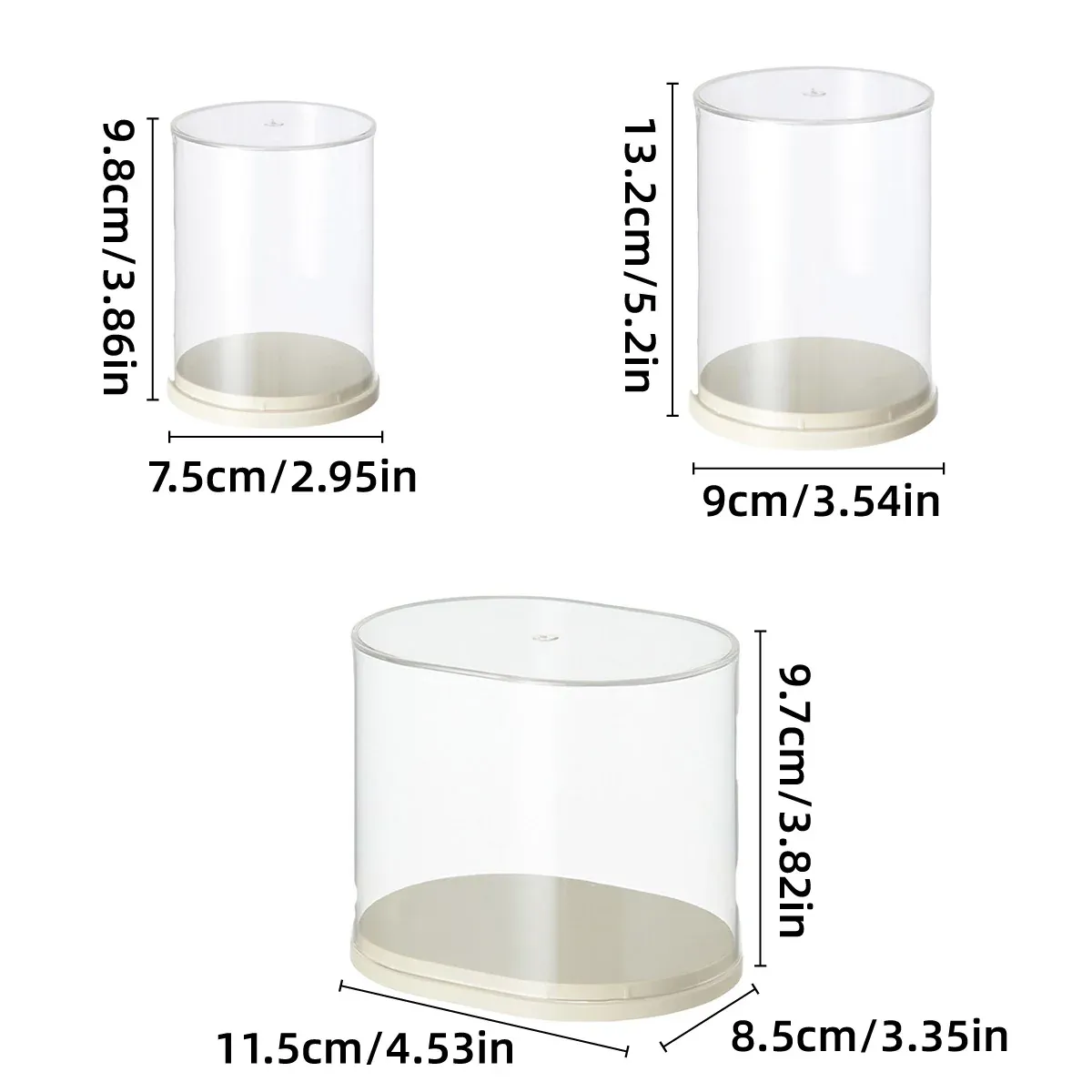 2pcs Clear Acrylic Display Case Transparent Box for Collectibles Dolls Figures - L — image 4
