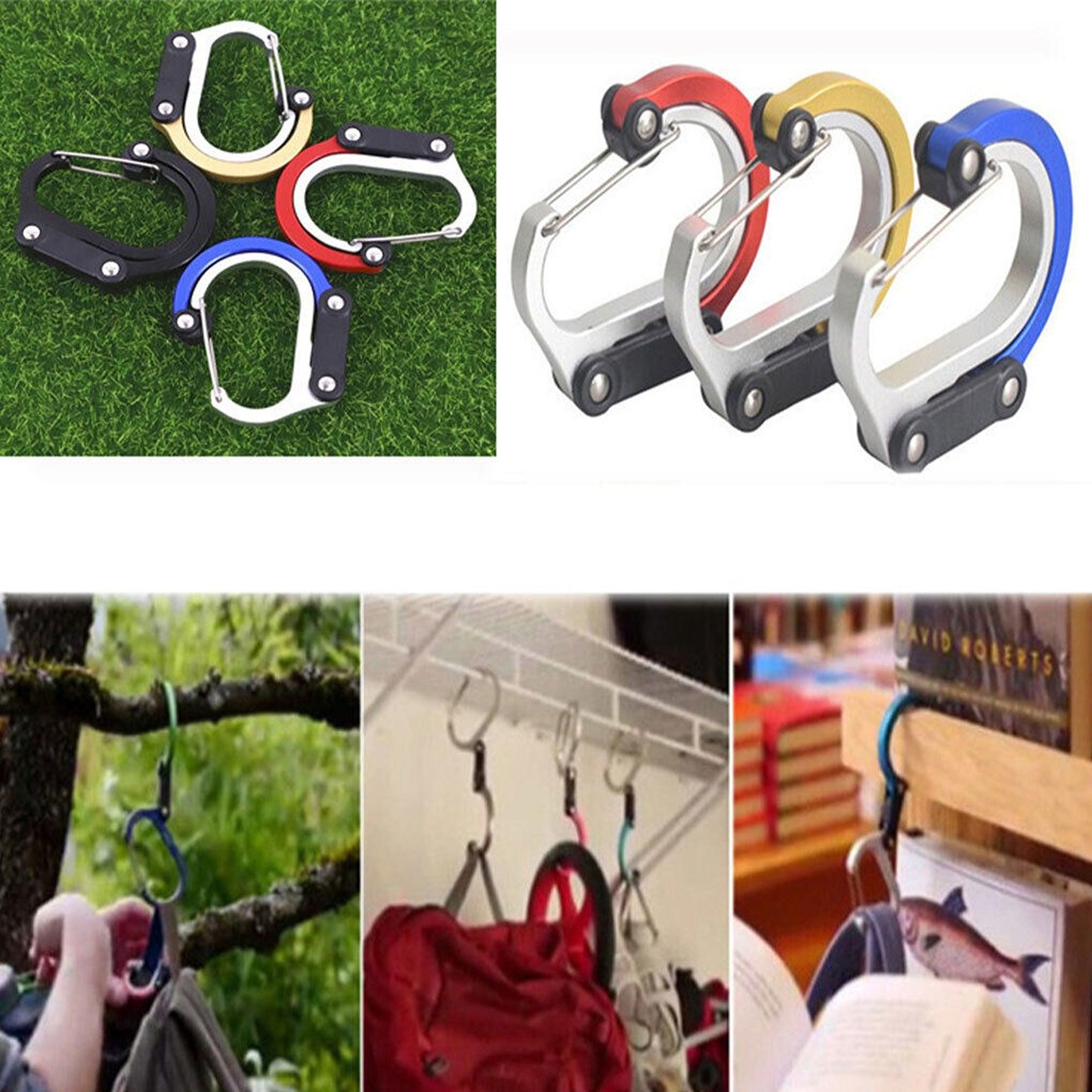 Travel Carabiner Clip Rotating Buckle Fastener for Luggage - Red โ image 6