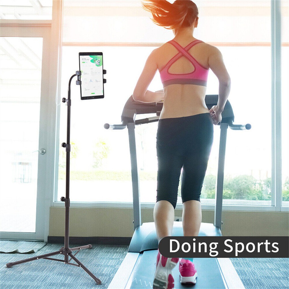 Adjustable 4.7-12.9" Stable Tripod Floor Stand Lazy Tablet Mount Holder for iPad — image 4