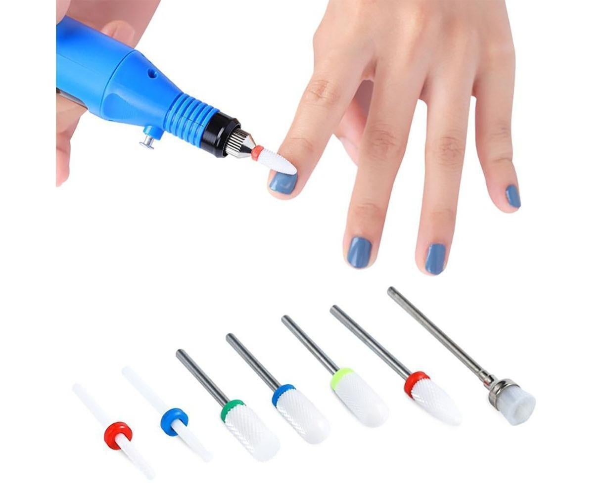 7Pcs Tungsten Steel Ceramics Remove Gel Polish Manicure Pedicure Nail Drill Bits-8# โ image 3