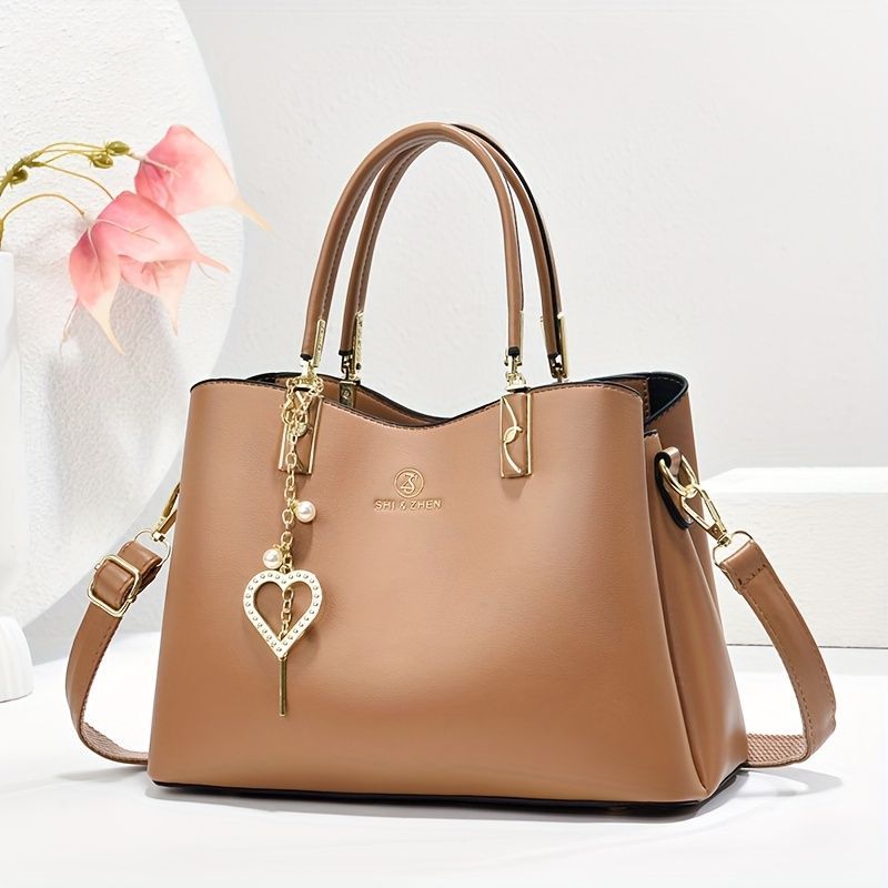 Single-Shoulder Handbag Cross-Body Handbag Pink Handbag Stylish Handbag Travel - Red - Size 27-13-19 โ image 2