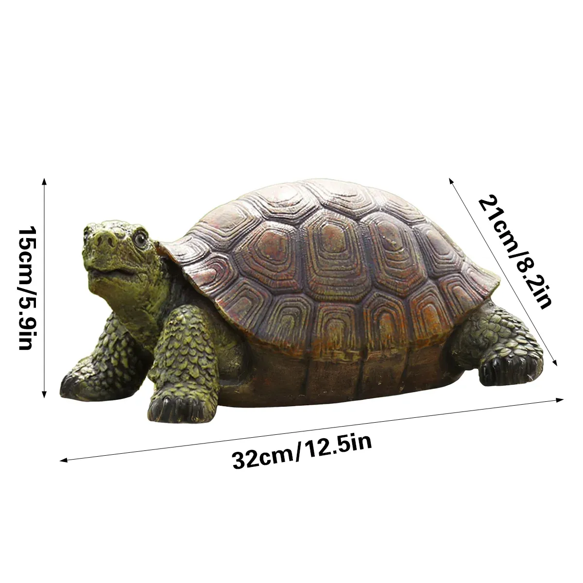 Simulation Turtle Ornaments Resin Craft for Home Office Tabletop Nautical Decor — image 3
