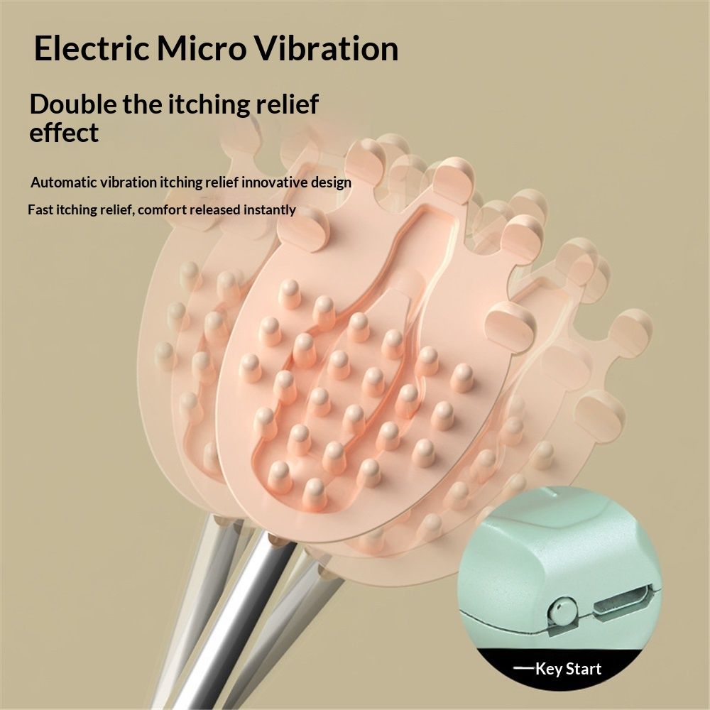 Electric Back Scratcher, Rechargeable Itch Relief Tool Lightweight Body Massage Device for Home Travel — image 4