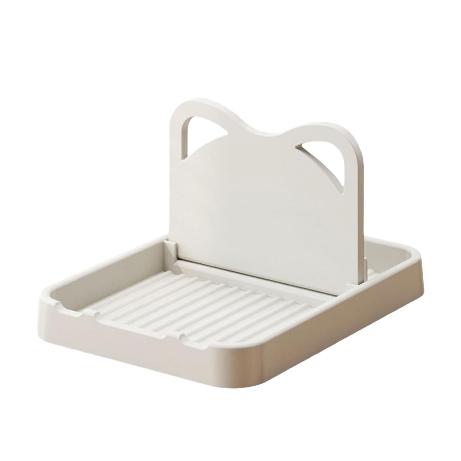 Rack, Spoon Rest with Lid Holder: Foldable Silicone Spoon Holder High Temperature Spoon Organizer Spatula Holder for Kitchen Counters and Stove Tops White
