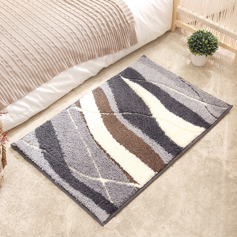 Bathroom Mat - Super Absorbent Non-Slip Rug (40 × 60cm), Toilet Floor Mat for Bathroom/Bedroom/Entryway