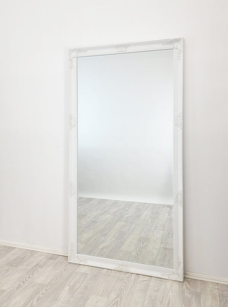 French Provincial Ornate Mirror - WHITE - X Large 100cm x 190cm — image 6