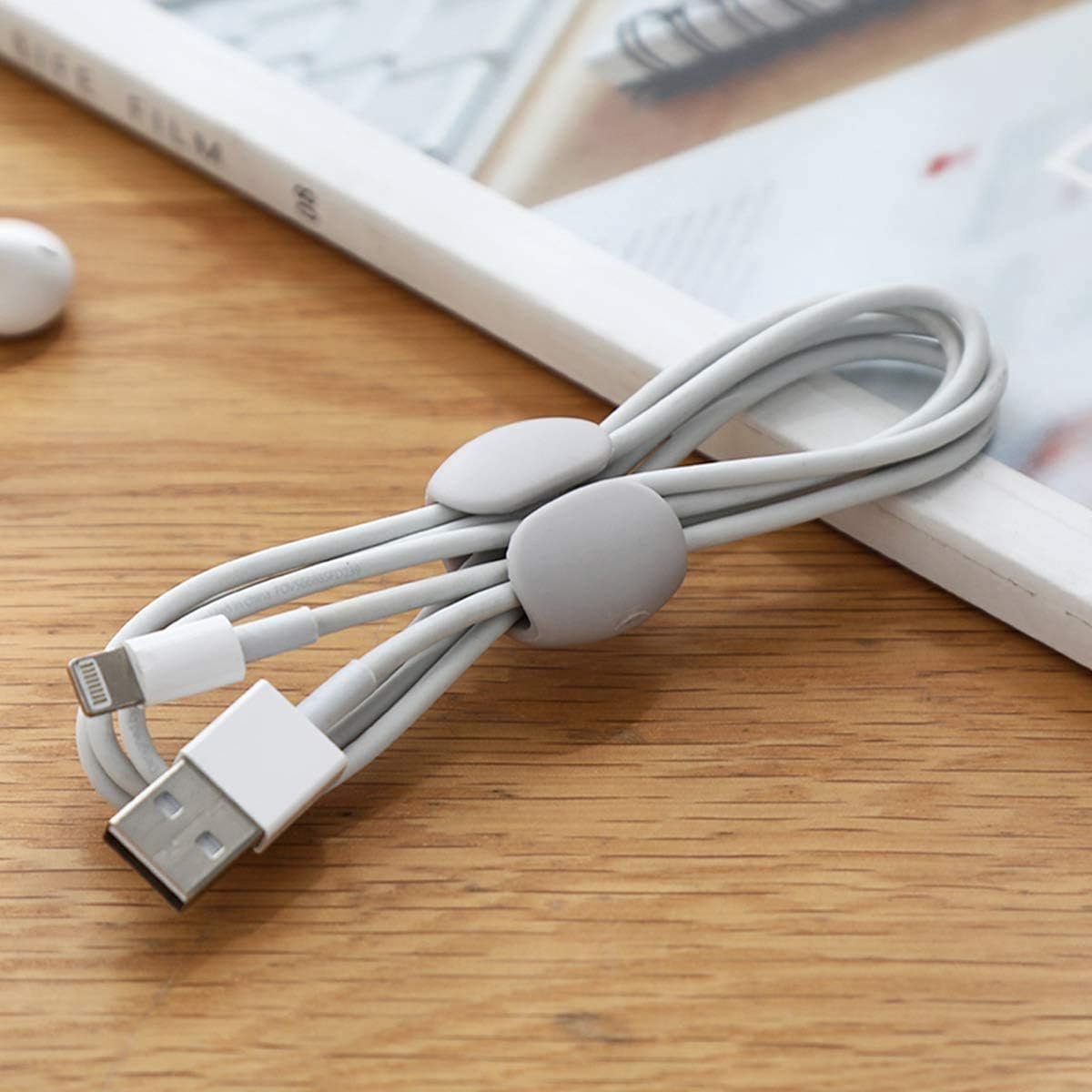 Cable Clips - 8 Pieces - Cable Organizer - Desk Organizer - Clamp - Clamps - Clip - Home & Office - Office Supplies - Universal - Silicone - Cable — image 3
