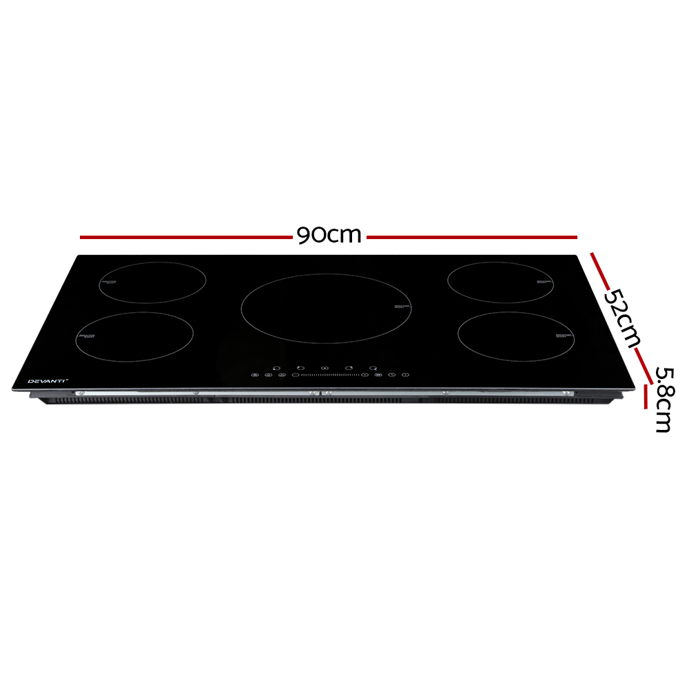 Devanti Induction Cooktop 90cm Electric Cooker โ image 2