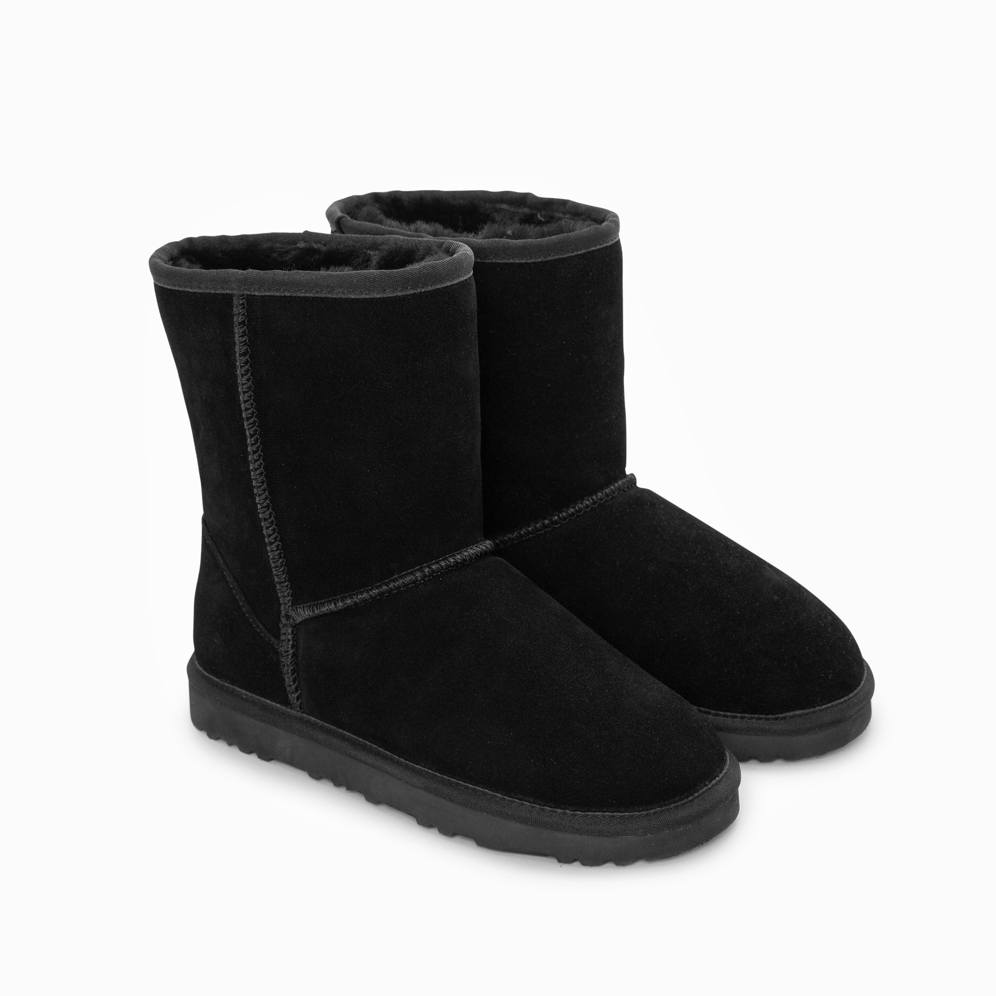 Ugg Boots Genuine Australian Sheepskin Unisex Short Classic Suede (Black, EU40) โ image 6