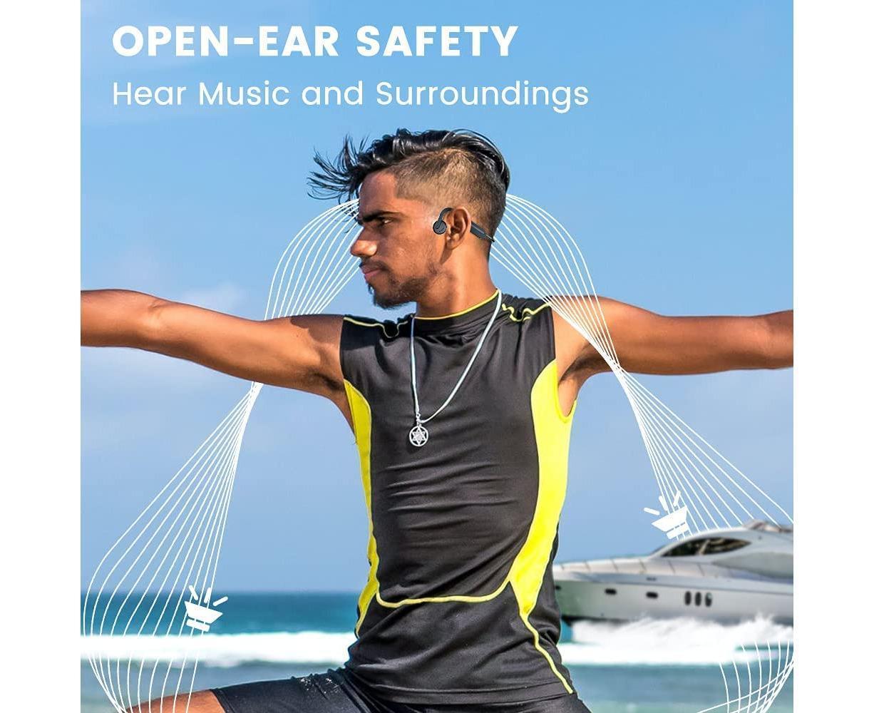 Air Open Ear Bone Conduction Headphones Wireless Bluetooth 5.0 with Mic — image 2