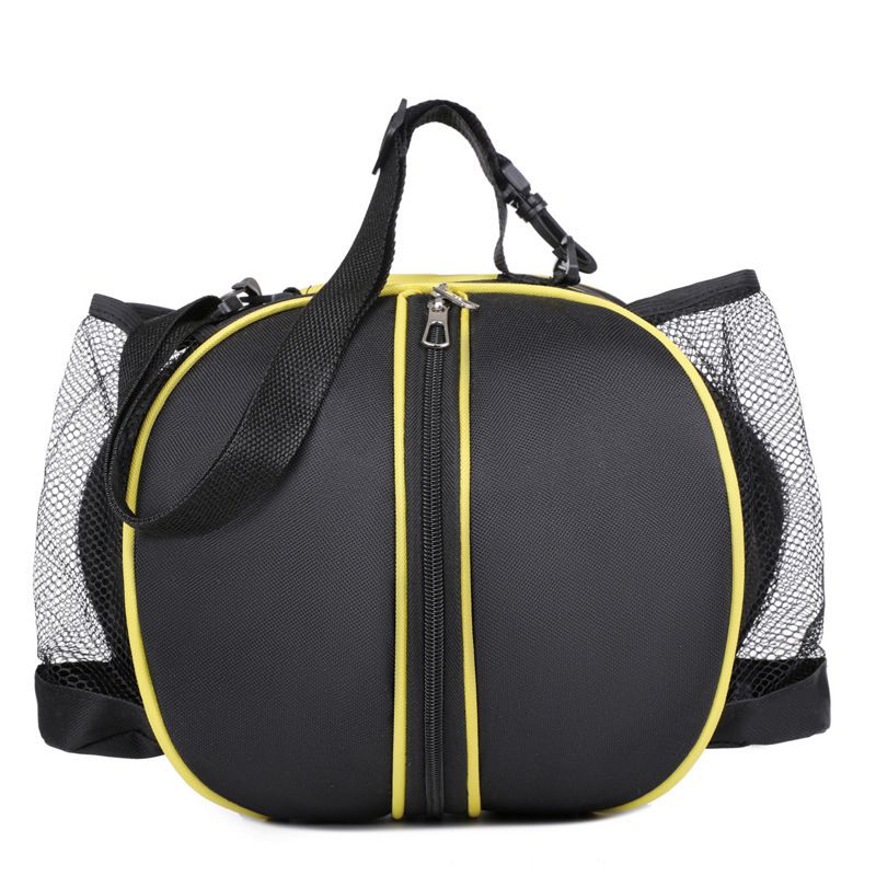 Sports Ball Bag Basketball Soccer Storage Bag Portable Equipment Carry Bag for Team Training Gym Outdoor Activities - Black