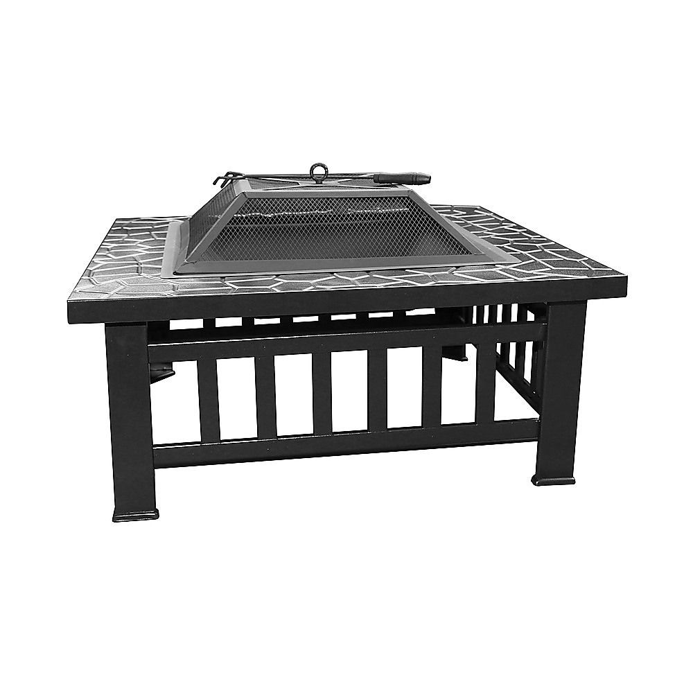 18" Square Metal Fire Pit Outdoor Heater โ image 4