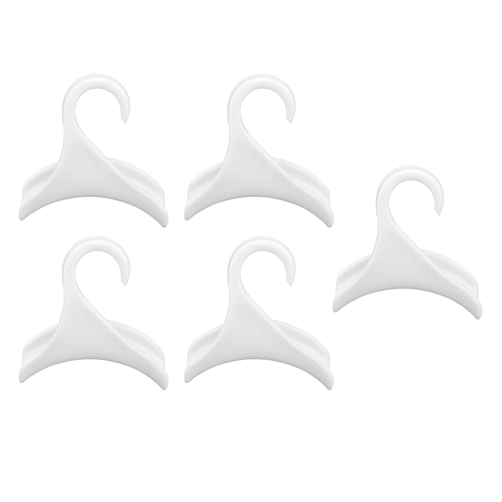 5Pcs Purse Door Hanger Bag Arc Closet Hanger Hook for Satchel Coat Haversack Belt StorageWhite — image 2