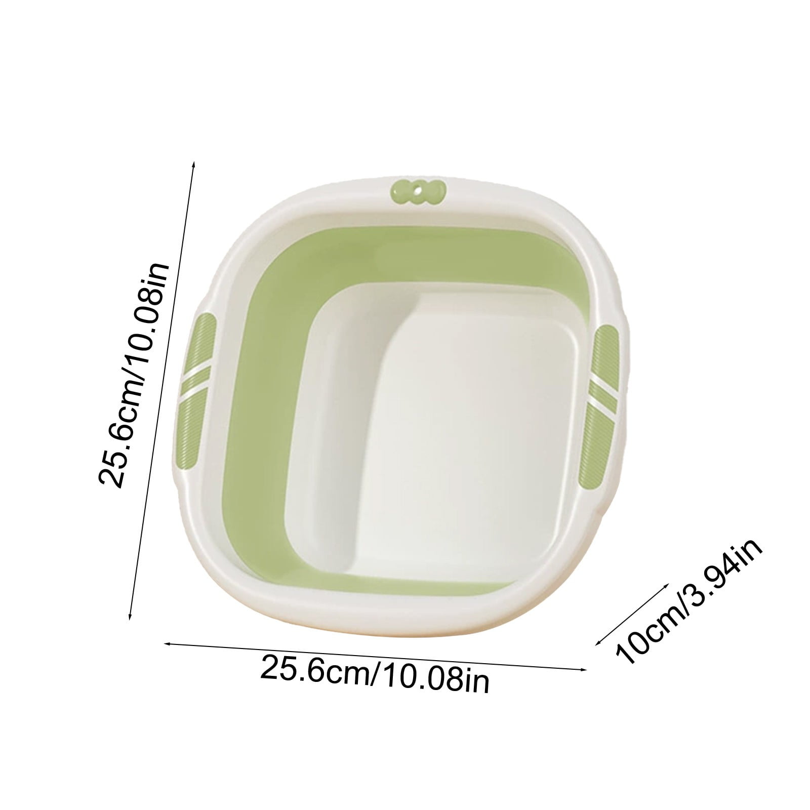 1 Piece Collapsible Wash Basin, Multi-Use Folding Sink for Kitchen, Camping, and Laundry, Portable Dish Pan with Anti-Slip Bottom, Green — image 3