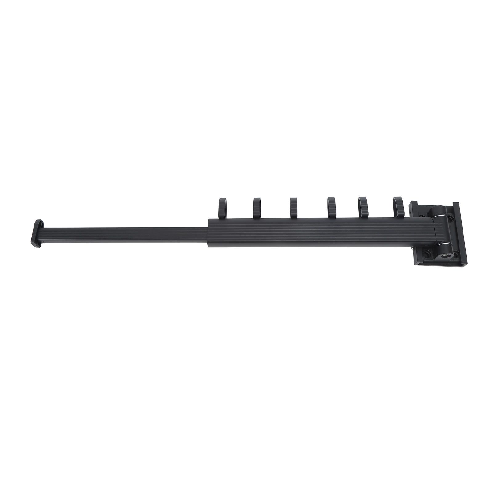 Wall Mounted Clothes Drying Rack Retractable Laundry Drying Rack for Balcony Bedroom Black — image 2