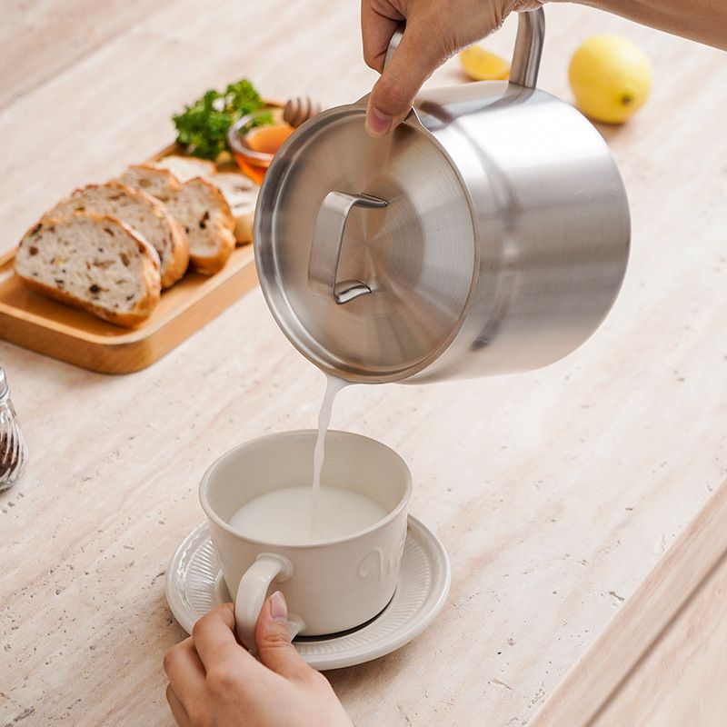 Stainless Steel Oil Filter Pot,Kitchen Stainless Steel Oil Strainer Pot Grease Container Jug Storage Can Filter, Tea Pot Kettle — image 2