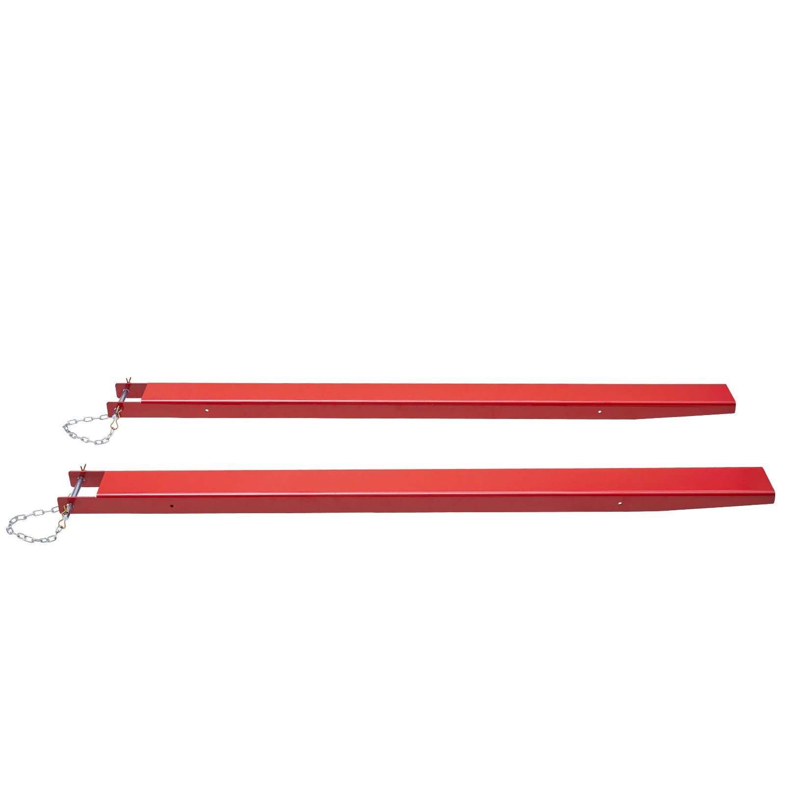 Pallet Fork Extensions, 2090 mm Length 115 mm Width, Heavy Duty Carbon Steel Fork Extensions for Forklifts, 1 Pair Forklift Extensions with Pins Forklift Fork