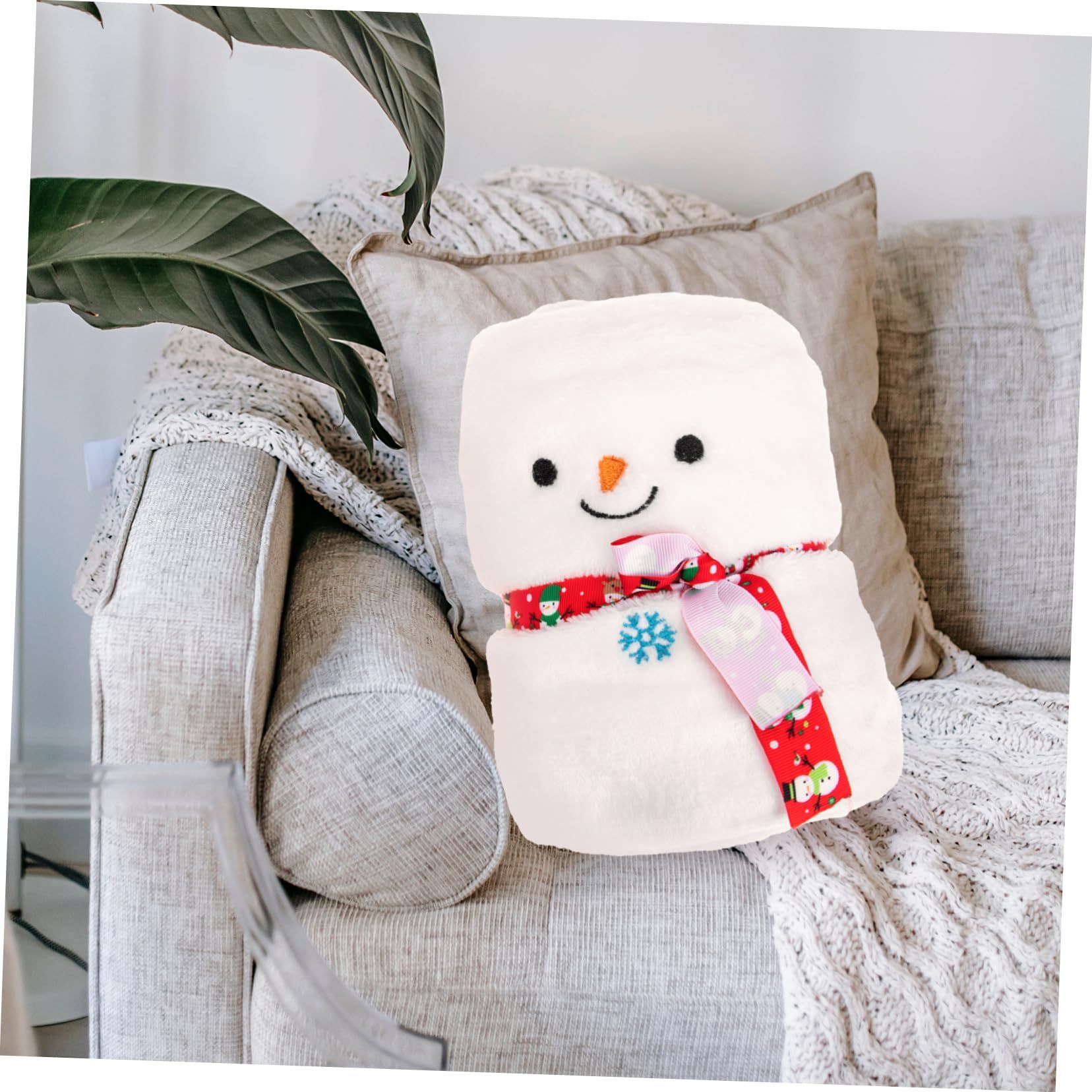 Cartoon Snowman Blanket Flannel Blanket Gift Blanket Skin-Friendly Blanket Bedroom Blanket Cartoon Blanket Kids Blanket Household โ image 5