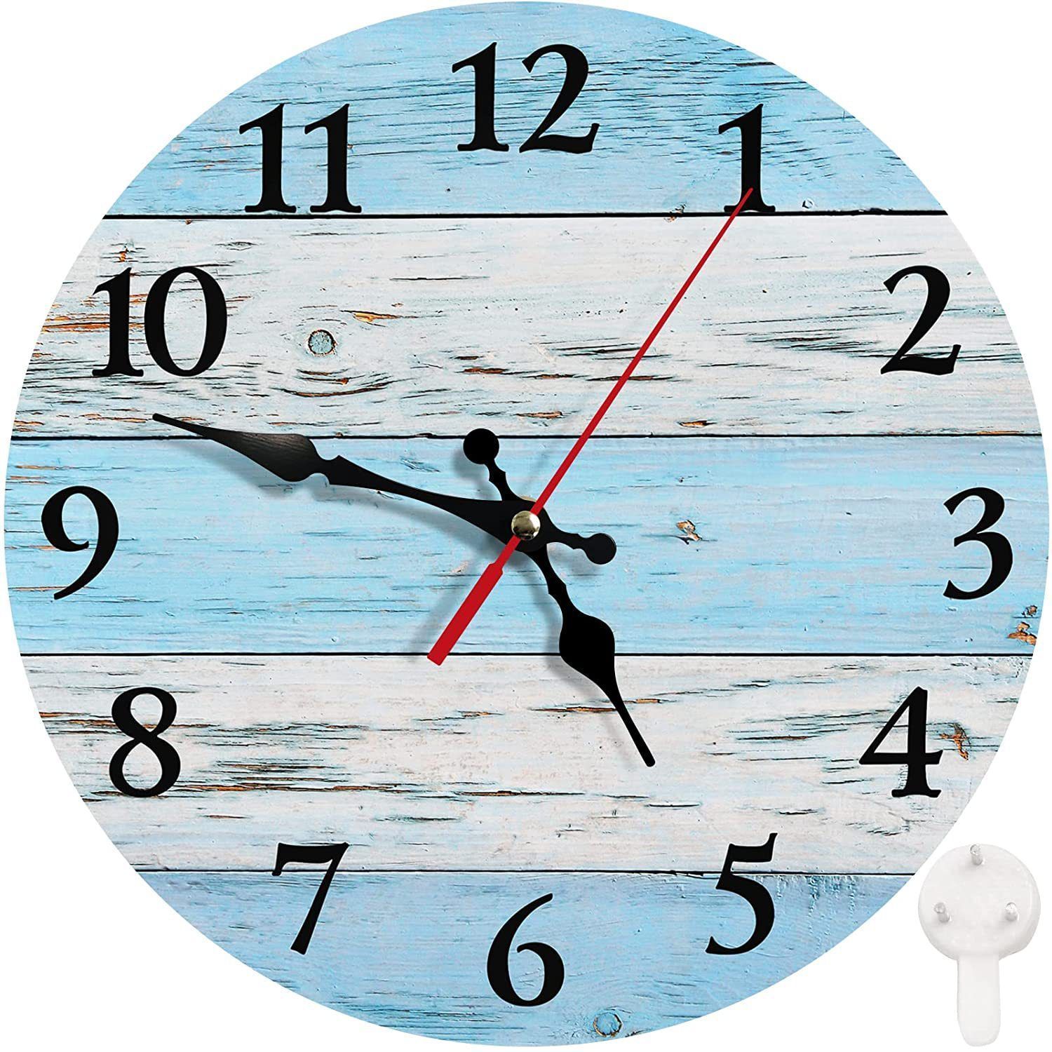 Wooden Wall Clock No.3, 10 Inch