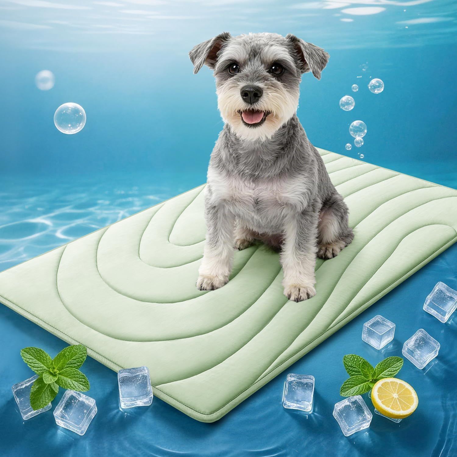Cooling Mat for Cats, 36"x23" Self-Cooling Dog Bed with Arc-Chill Technology 3.0(QMAX>0.5), Non-Slip Washable Pet Cooling Pad for Small & Medium Dogs, Indoor