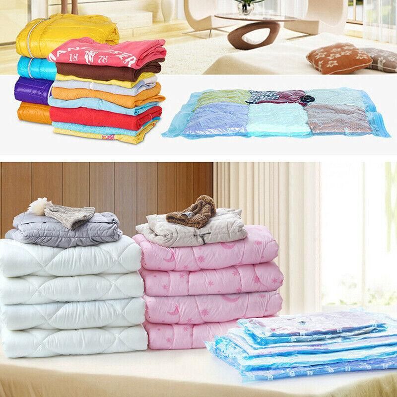 6PCS Vacuum Storage Bags Clothes Space Saver Organiser Seal Bags 4 Sizes - 50 × 70CM-6PCS — image 5