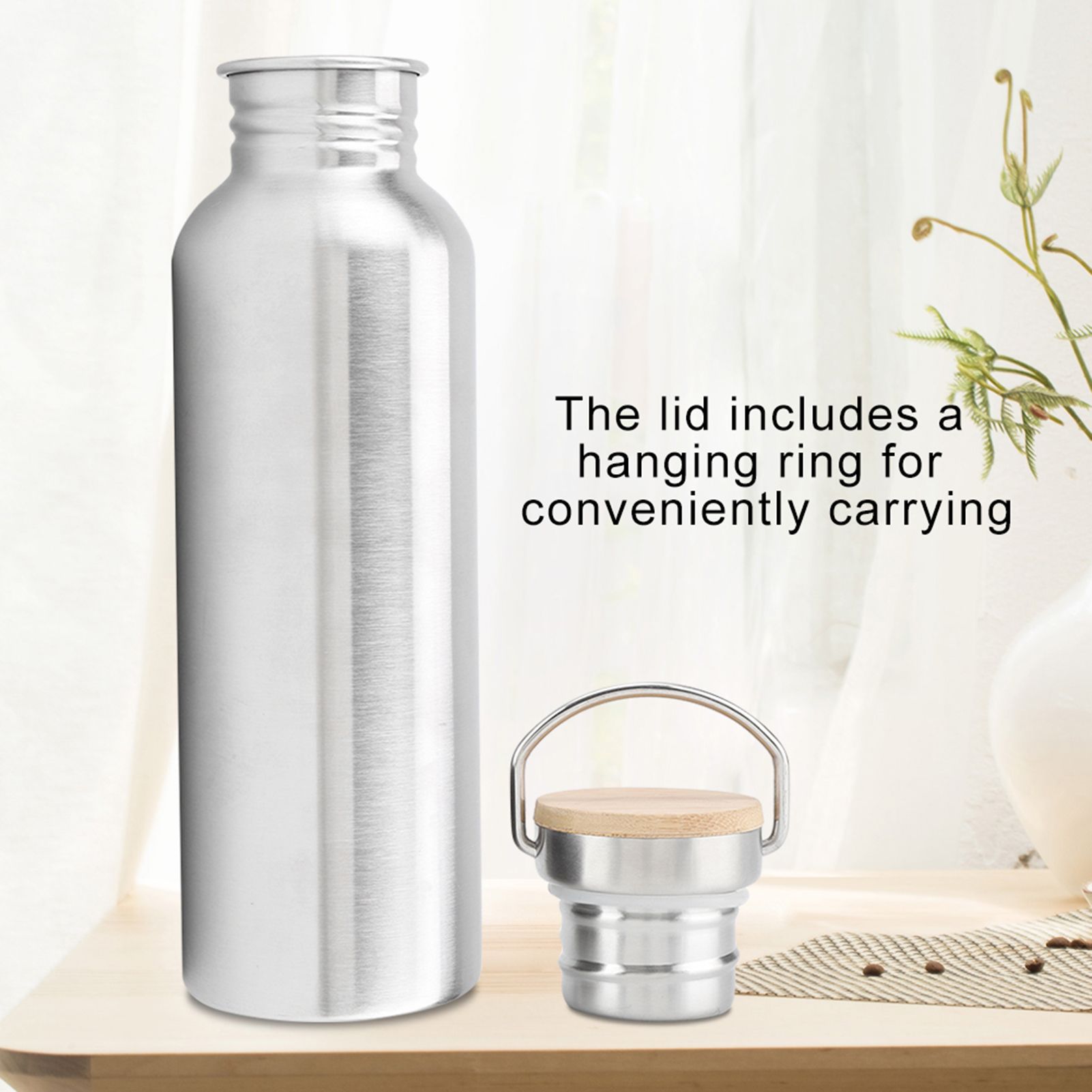 Stainless Steel Outdoor Portable Water Cup Drink Bottle Travel Mug 750mL — image 6