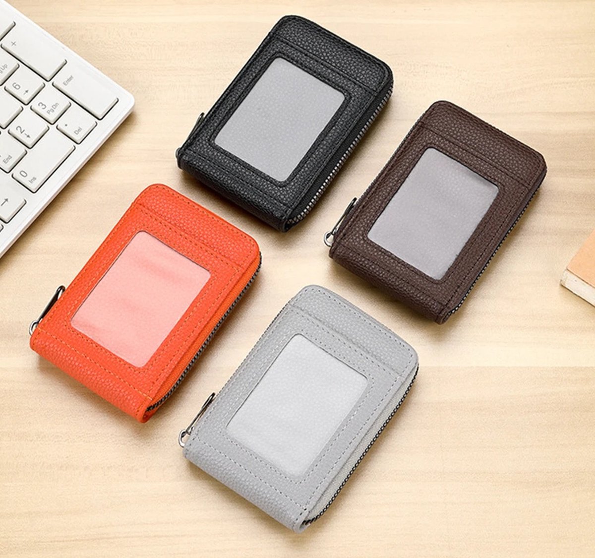 Card Holder for 12 Cards with Anti-RFID | Wallet | Credit Card Holder | With Cash & Coin Compartment | With Driver's License Compartment | PU Leather — image 5