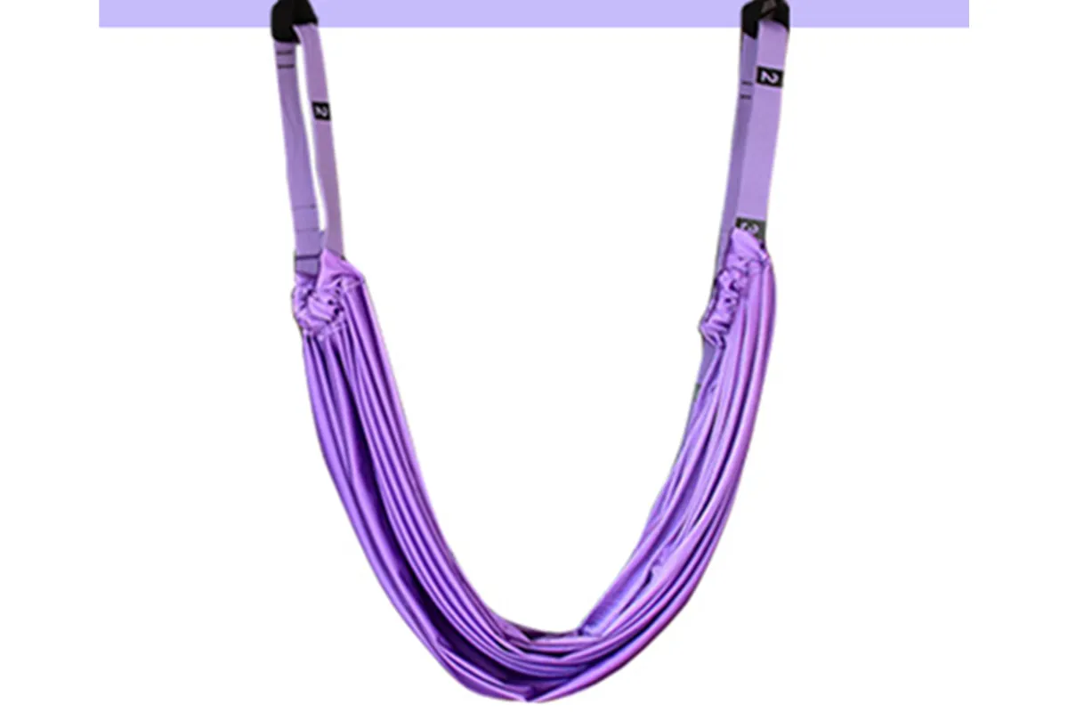 Aerial Yoga Stretch Belt Yoga Rope Lower Waist Trainer Household Wall Rope Inverted Rope Fitness Equipment-Purple โ image 2