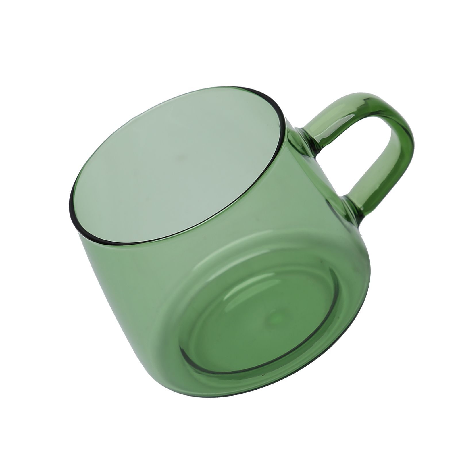 350ml Glass Coffee Cup Crystal Coffee Mug with Handle High Temperature Resistance for Home and CafeGreen โ image 6