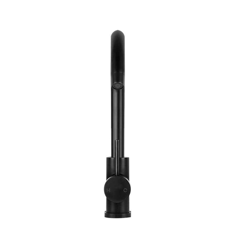 Cefito Kitchen Mixer Tap Mixer Round Sink Faucet Basin Laundry Black โ image 3