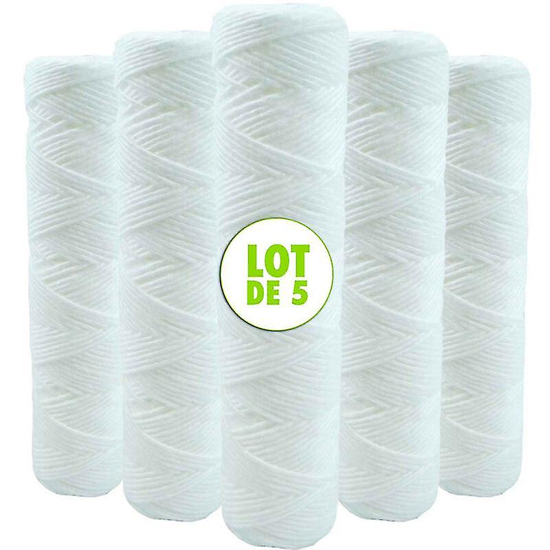 Set of 5 Spiral Water Filter Cartridges Anti-Sediment 10 Inch 254 mm - Compatible with 10 Inch Filters โ image 2