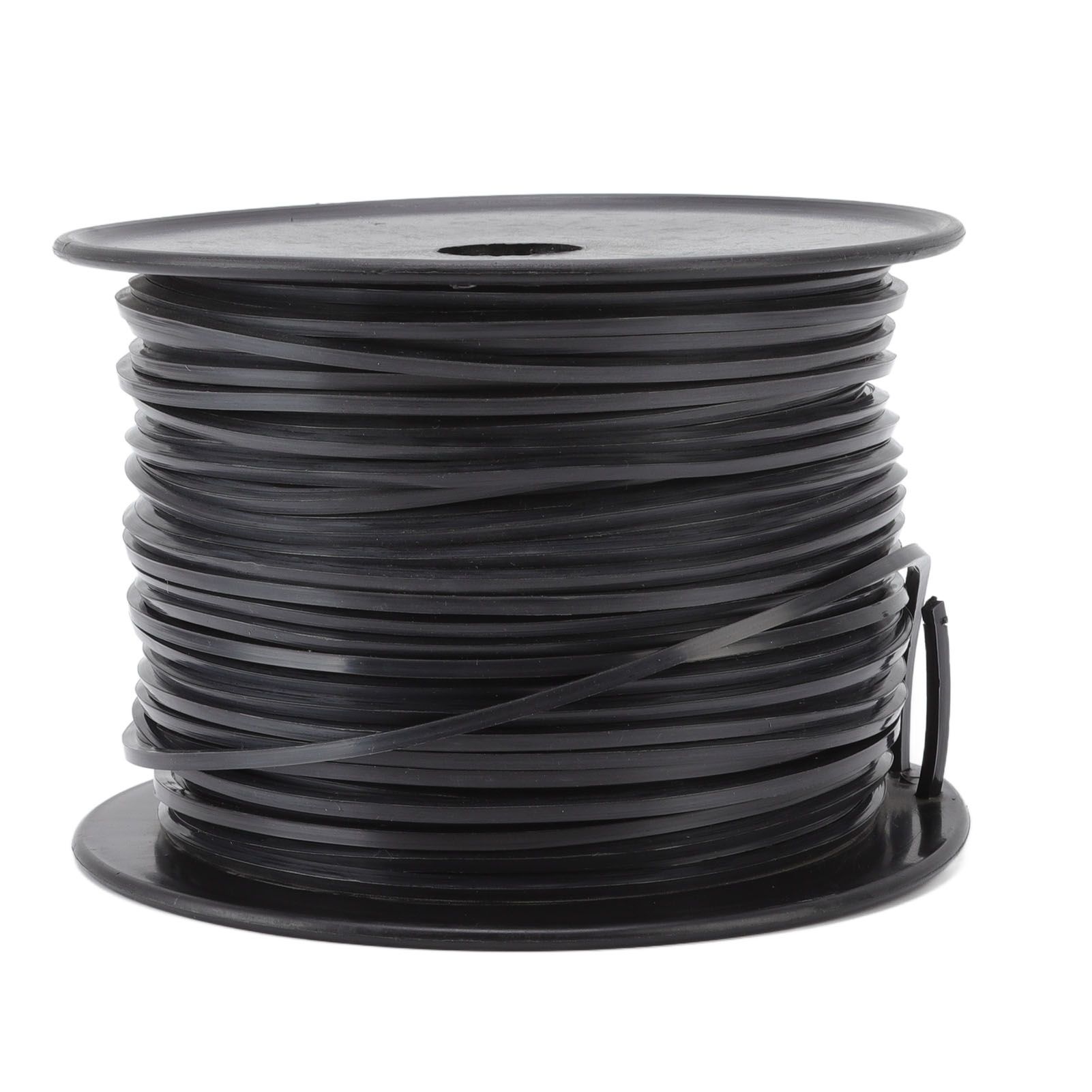 3.3mm/0.13in Square String Trimmer Line High Efficiency Nylon Black Grass Trimmer Line Replacement for Husqvarna 100m/328.1ft