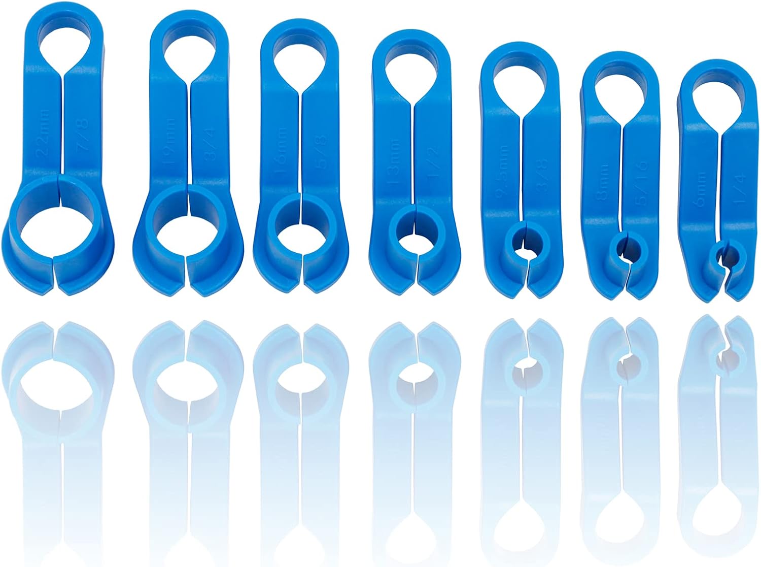 7PCS AC Fuel Line Disconnect Tool Set for Most Ford/GM/Chrysler/Mazda,Includes 1/4 5/16 3/8 1/2 5/8 3/4 7/8 Inch Transmission Oil Cooler Line Quick Disconnect
