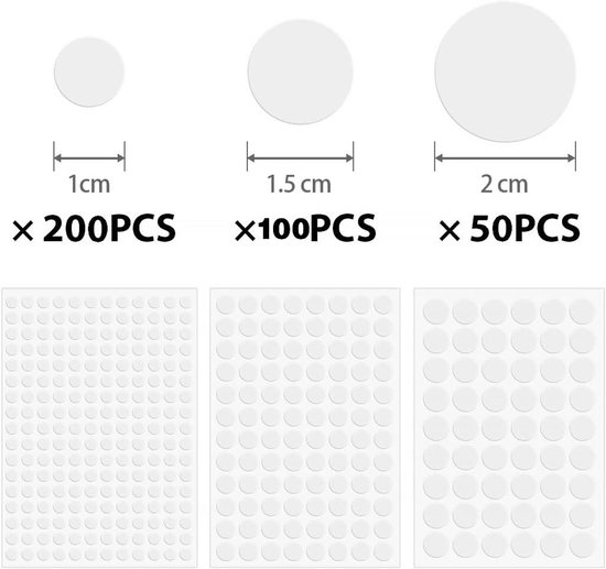Screw Hole Stickers - 350 White Stickers - Self-adhesive screw covers - Suitable for screw holes in desks, cabinets and furniture — image 5