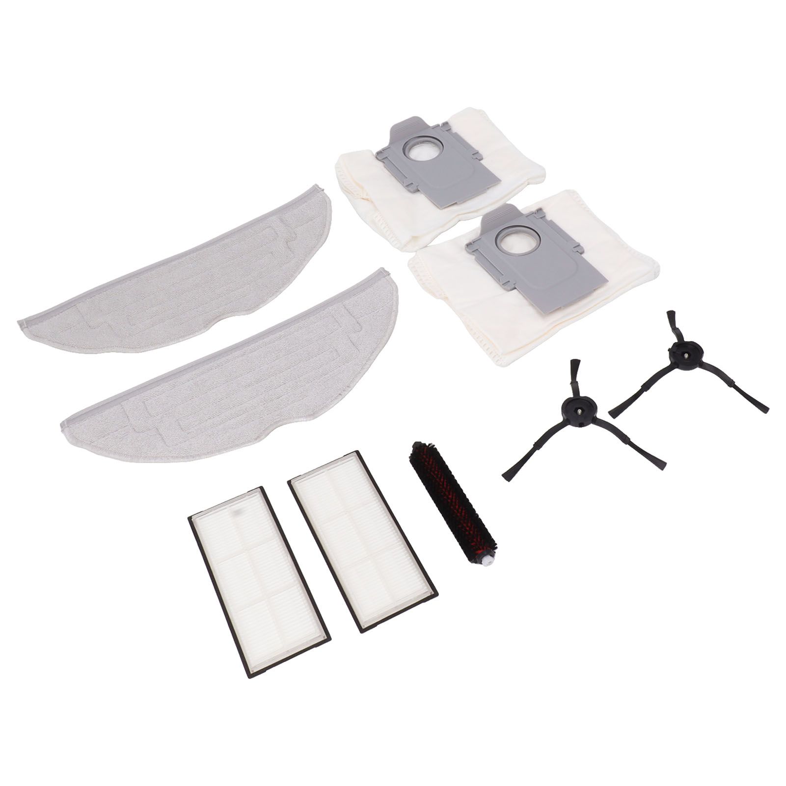 Vacuum Cleaner Accessories Kits for Roborock G20 Include 1 Mop Self Cleaning Brush 2 Mop 2 Dust Bag 2 Filter 2 Black Side Brush — image 5
