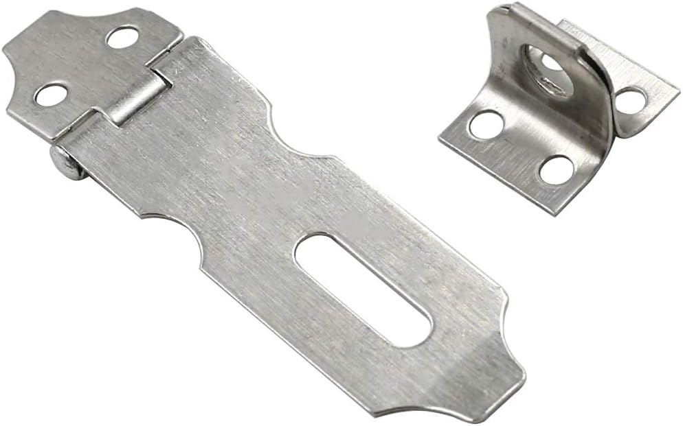 Biaungdo 2" Padlock Hasp Latch Lock Door Clasp Gate Lock Stainless Steel Silver 12 Pack — image 2
