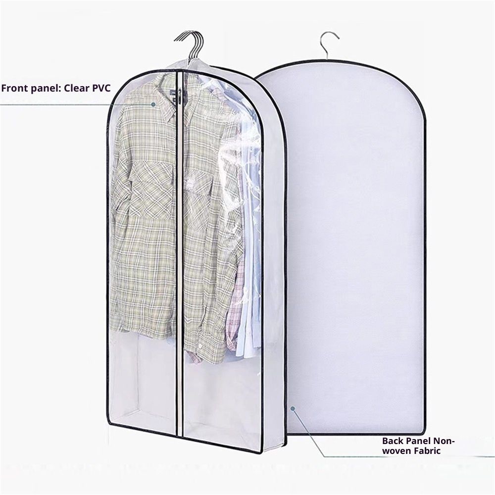 Breathable Fur Coat Storage Bags Dress Bags for Gowns Long Dust Covers for Hanging Clothes with Gussted Wrinkle Free for Leather Jacket Fur Coat Puffy Dress — image 2