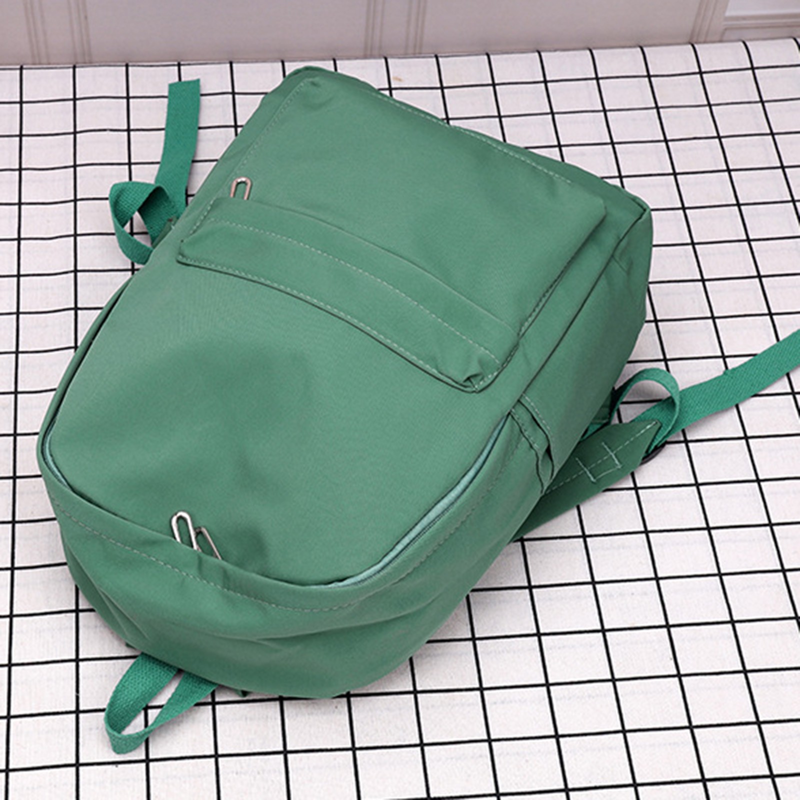 1 Piece Travel Backpack, Cute Custom BookBag with Detachable Bear, Travel Backapck for Women, Men Casual Laptop, Green, 21.8 × 27.9 cm — image 5