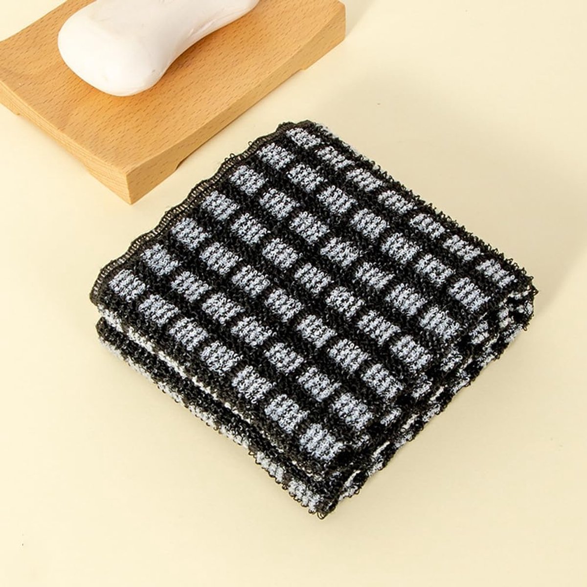 Back Scrubber Set | 2-Piece Exfoliating Shower Towel | Extra Long Exfoliating Washcloth for Men and Women - Scrub Cloth for Body Cleansing and Massage — image 2