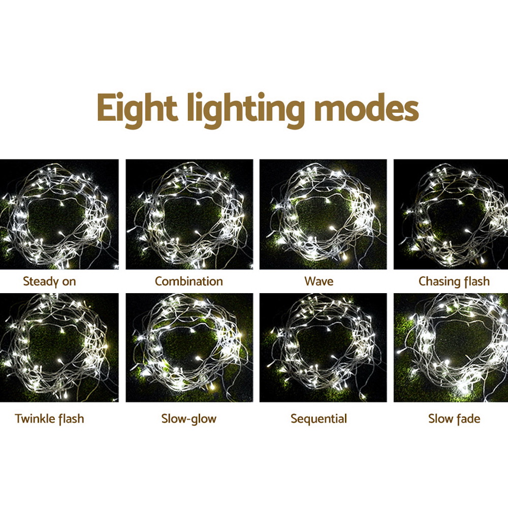 Jingle Jollys 100M Christmas Lights String Light 500 LED Cool White โ image 4