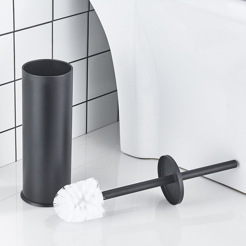 Toilet brush and bracket stainless steel handle toilet brush set bathroom toilet fully enclosed toilet brush โ image 2