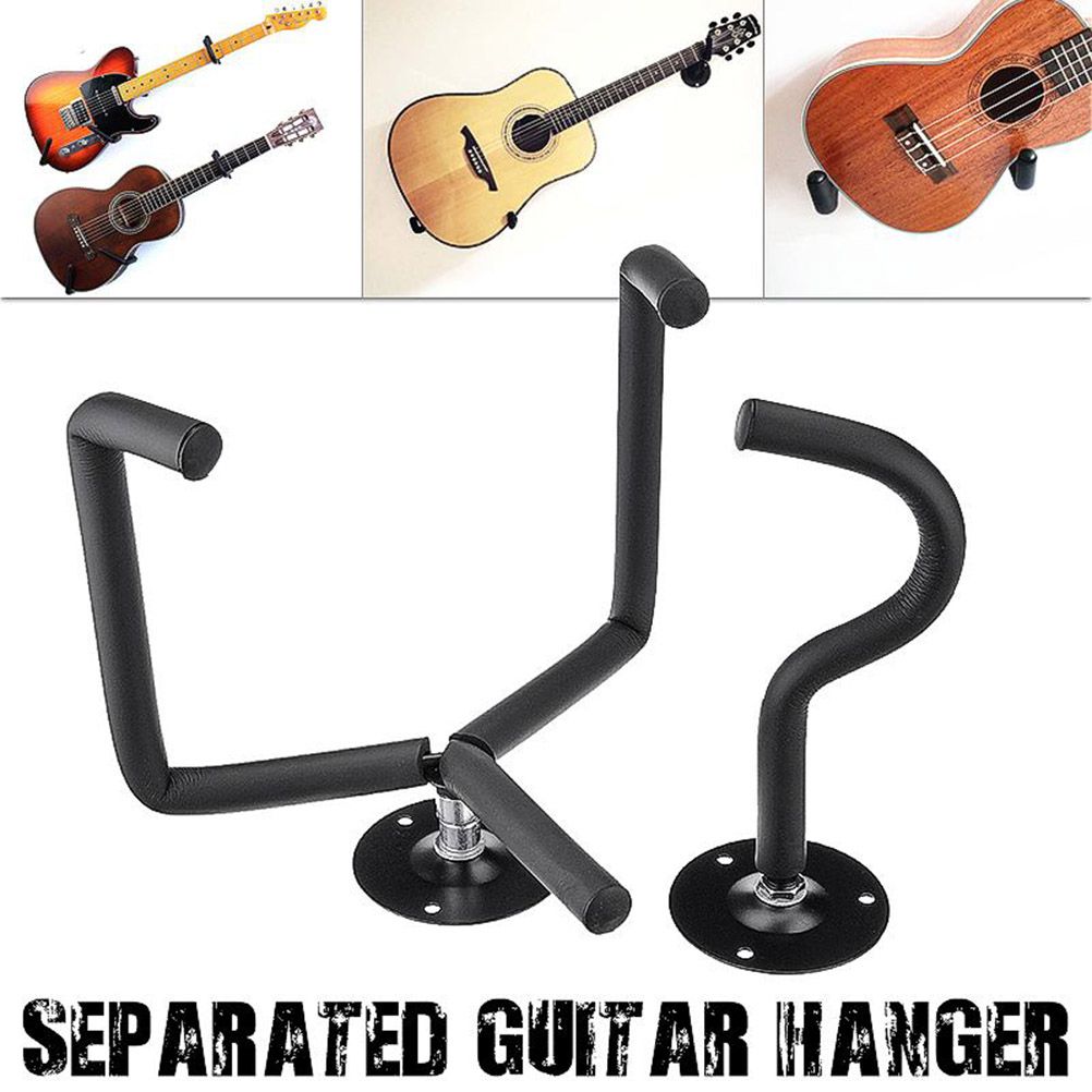 Guitar Wall Mount Acoustic Electric Classical Guitar Wall Hanger Slat Wall Horizontal Guitar Holder Stand Rack โ image 3