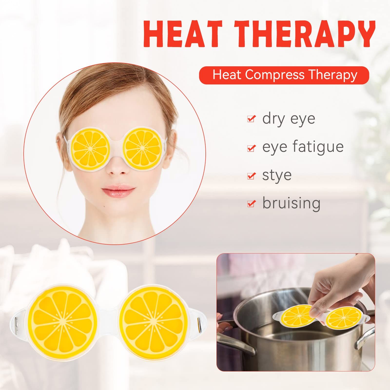 Cold/Hot Packs Reusable Cute Cooling Ice Eye Masks,Relief Migraine Eyes Swollen,Soft & Non Toxic Suitable (3 Pack) โ image 3