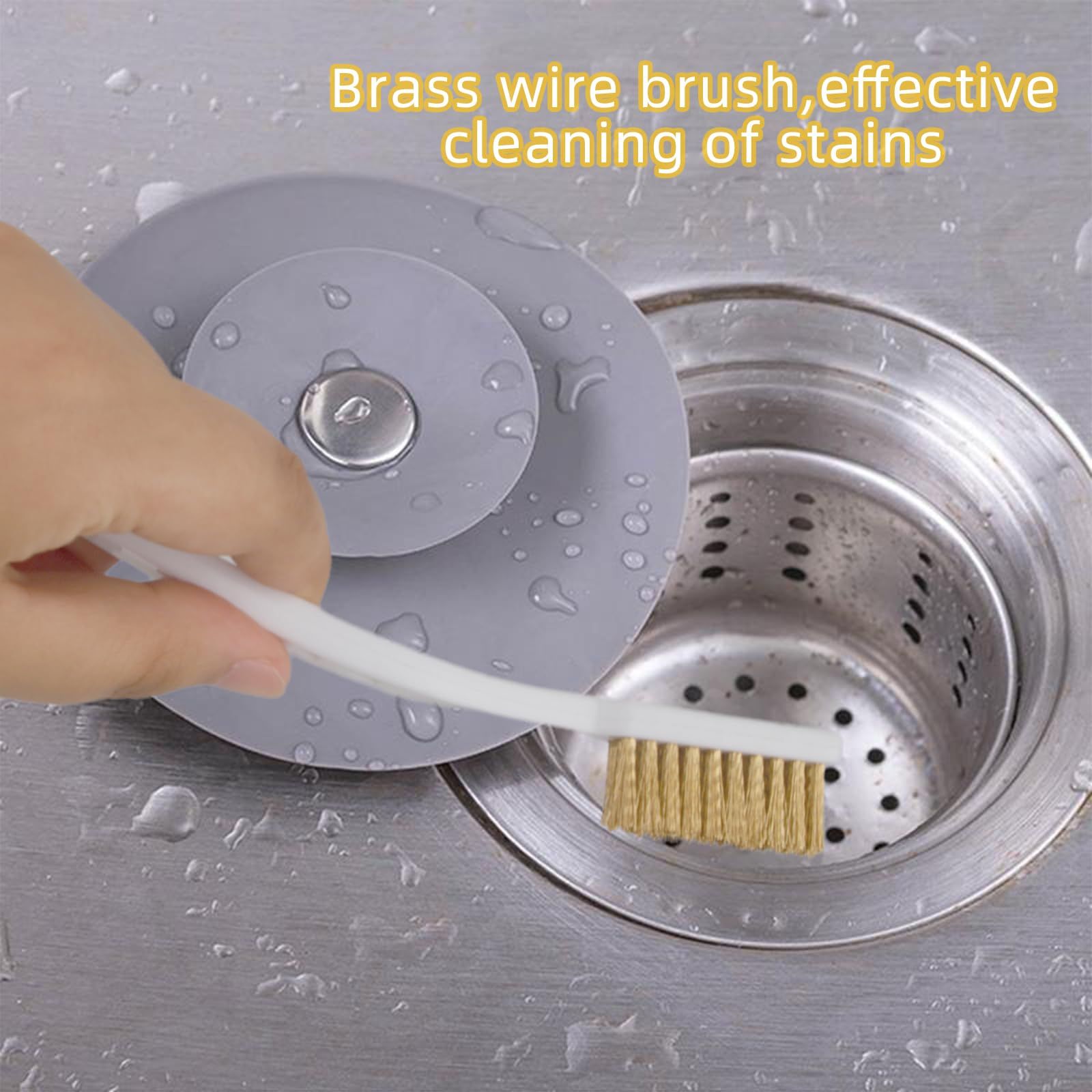 Small Brass Brush 3PCS Brass Wire Brushes for Cleaning, Rust Remover for Metal Wood Rustoleum Fabric Spray Paint โ image 3
